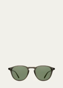 Garrett LeightMen's Hampton Sun Acetate Round Sunglasses