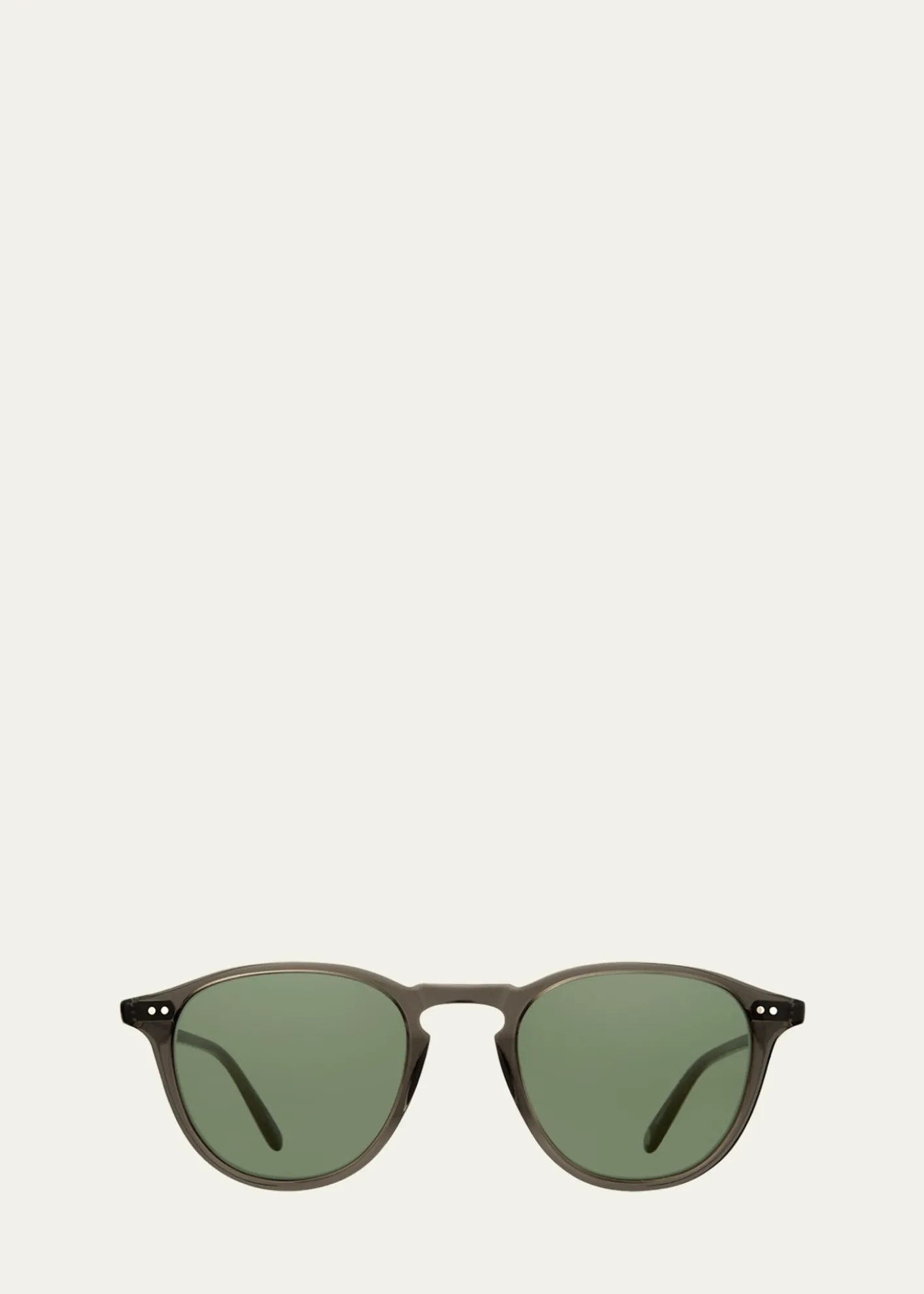 Garrett LeightMen's Hampton Sun Acetate Round Sunglasses