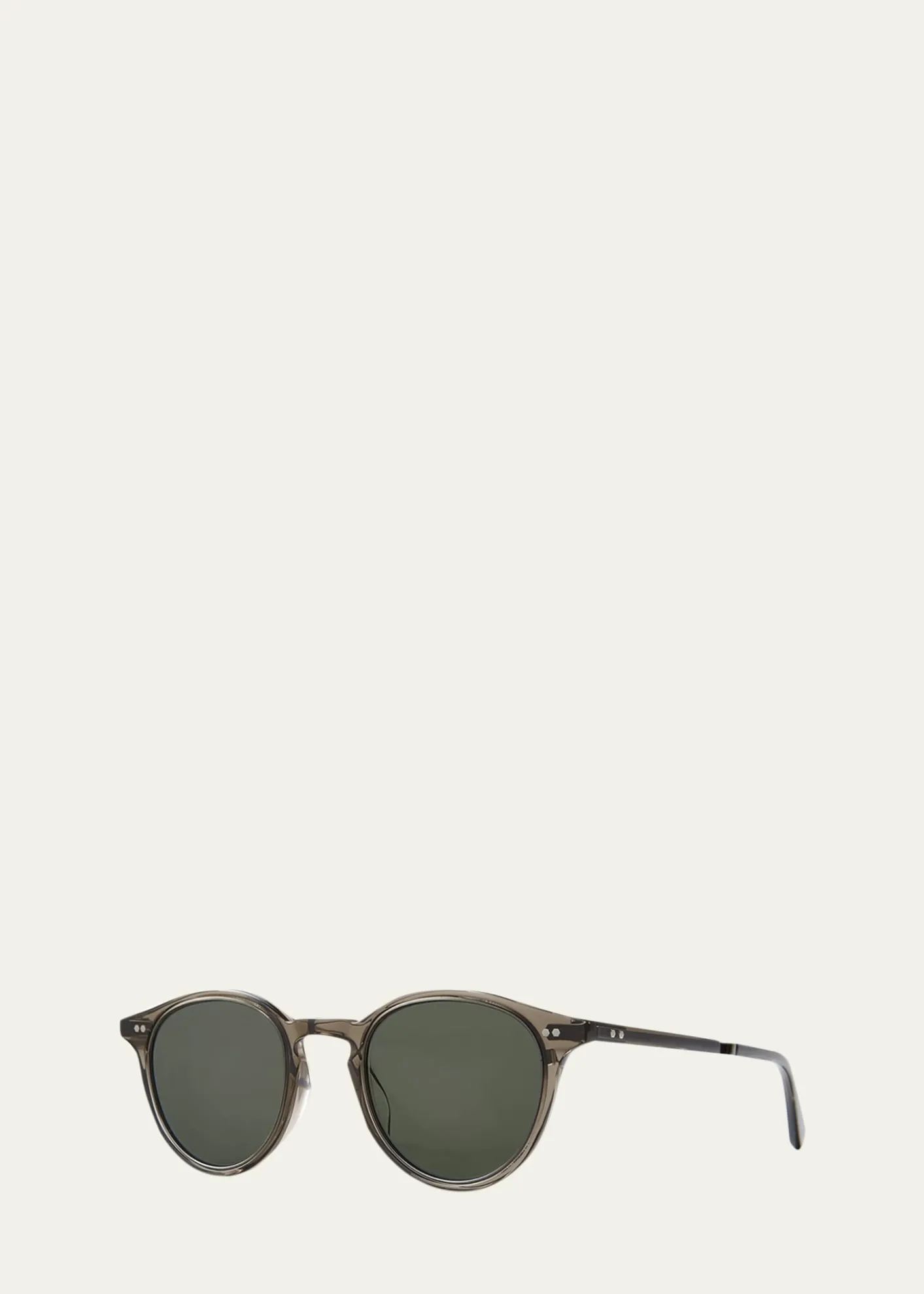 Garrett LeightMen's Marmont II Acetate Round Sunglasses