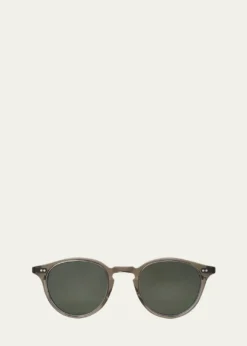 Garrett LeightMen's Marmont II Acetate Round Sunglasses