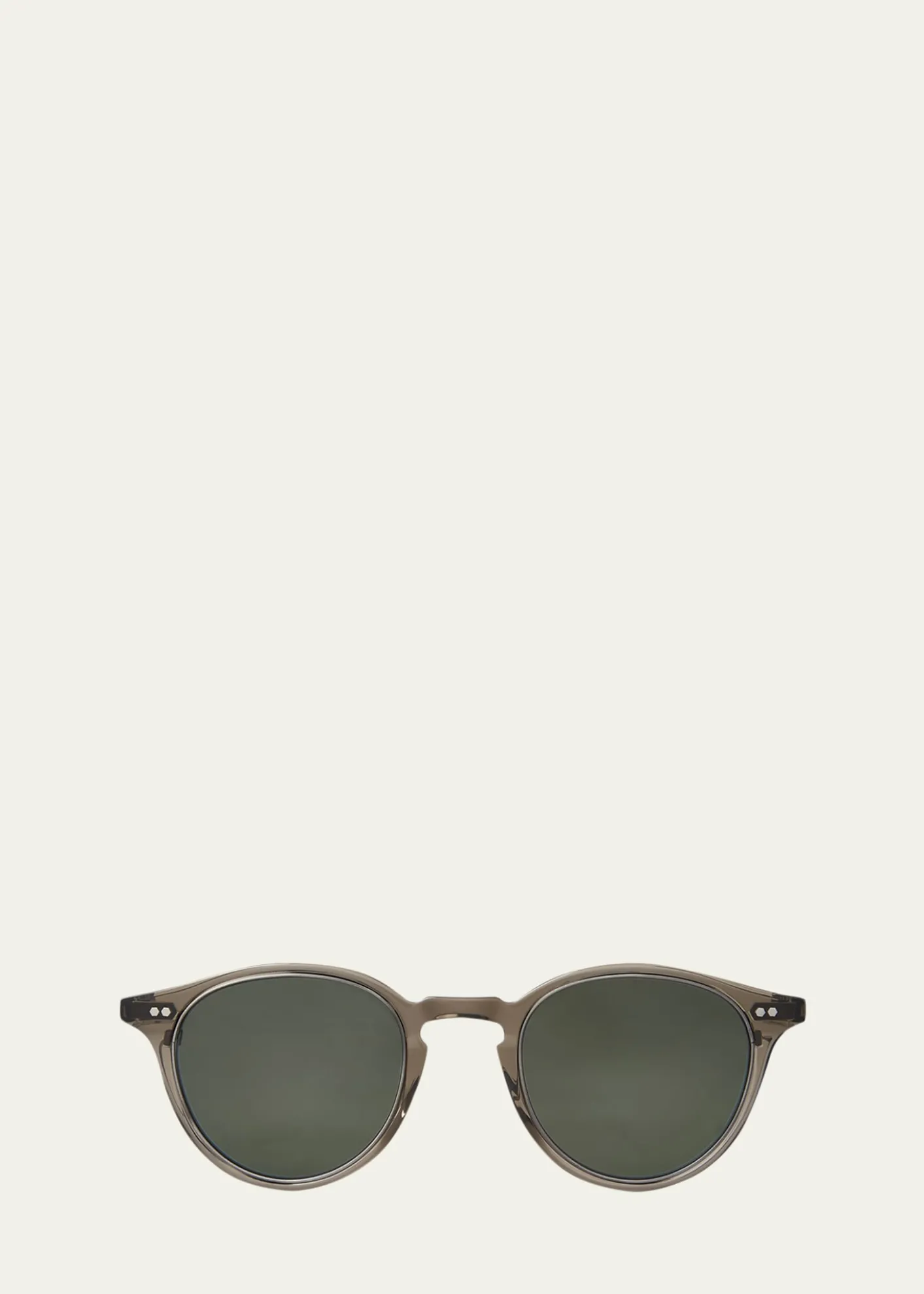 Garrett LeightMen's Marmont II Acetate Round Sunglasses