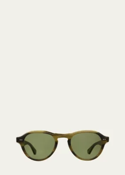 Garrett LeightMen's Mcnally Sun Acetate Aviator Sunglasses
