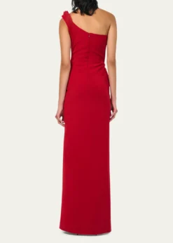 Gaurav GuptaErytheia Sculpted One-Shoulder Column Gown