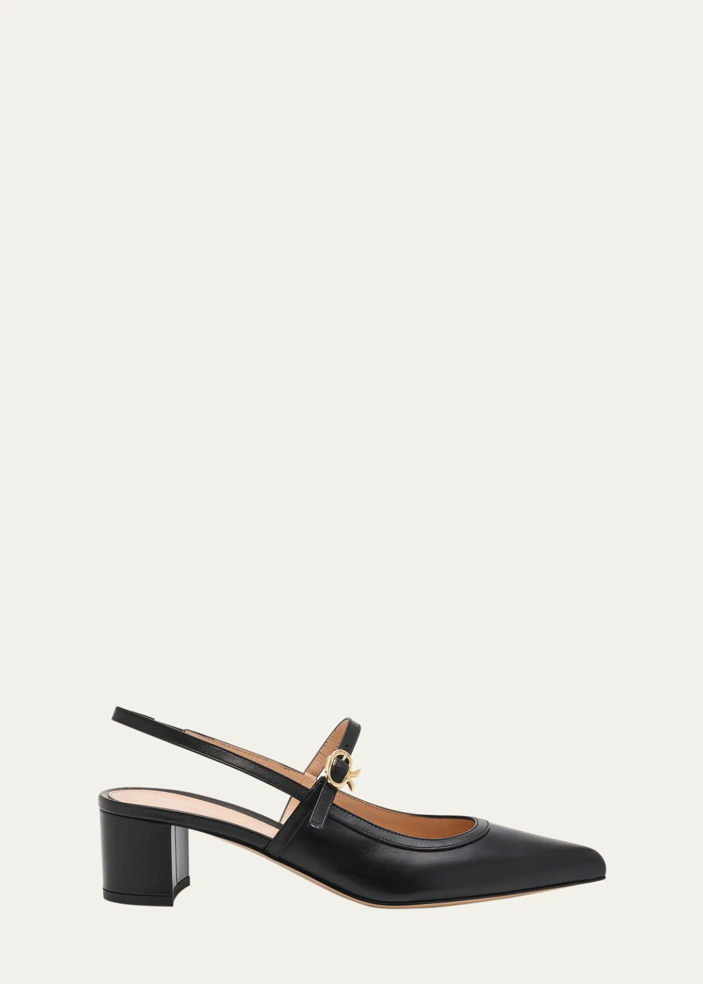 Gianvito RossiCalfskin Mary Jane Slingback Pumps