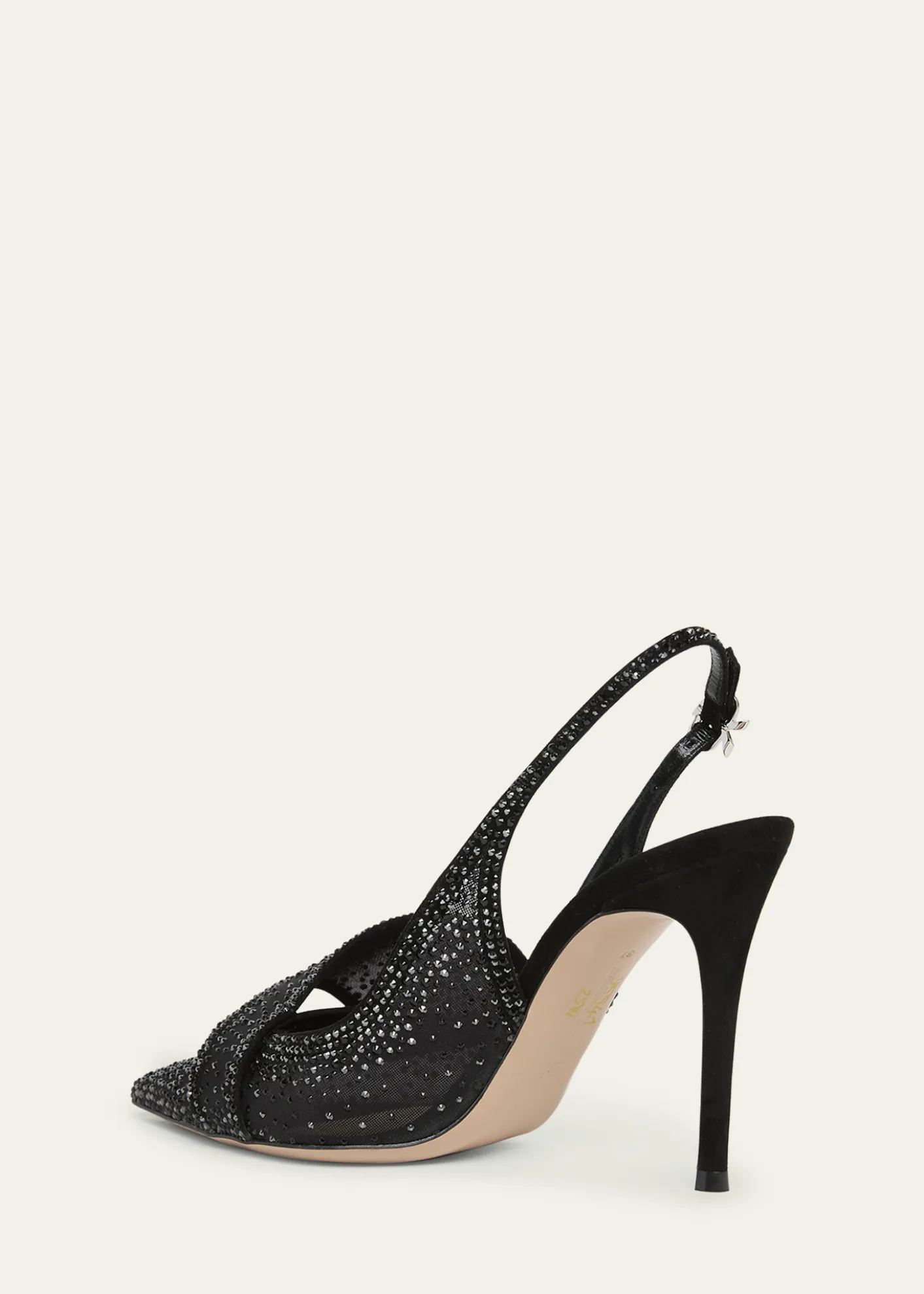 Gianvito RossiCrystal Organza Slingback Pumps