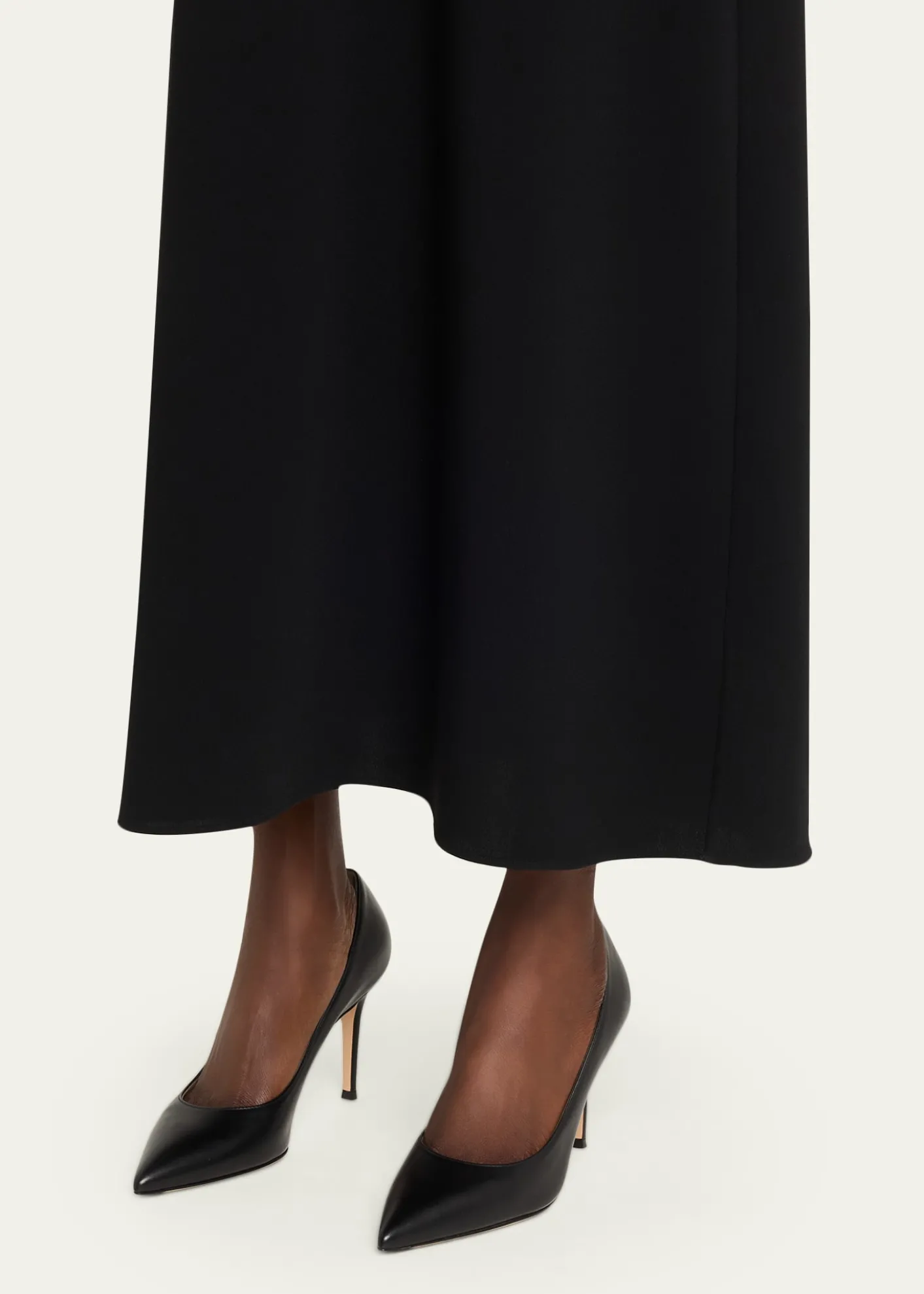 Gianvito RossiGianvito 85 Vitello Leather Point-Toe Pumps