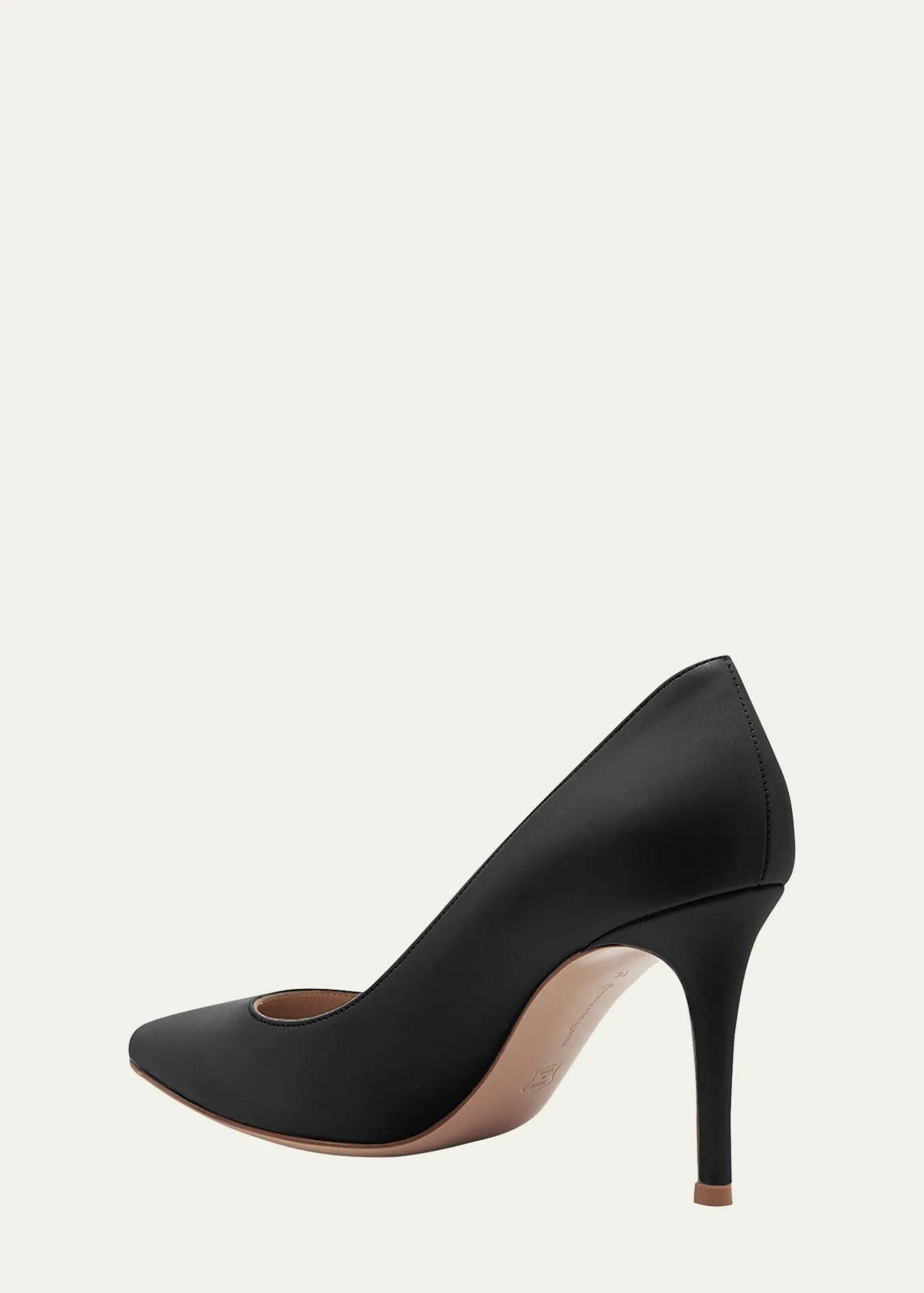 Gianvito RossiGianvito 85 Vitello Leather Point-Toe Pumps