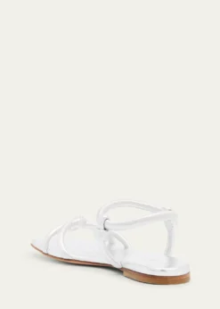 Gianvito RossiJuno Nappa Leather Knotted Ankle-Strap Sandals