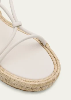 Gianvito RossiLeather Flat Espadrille Sandals