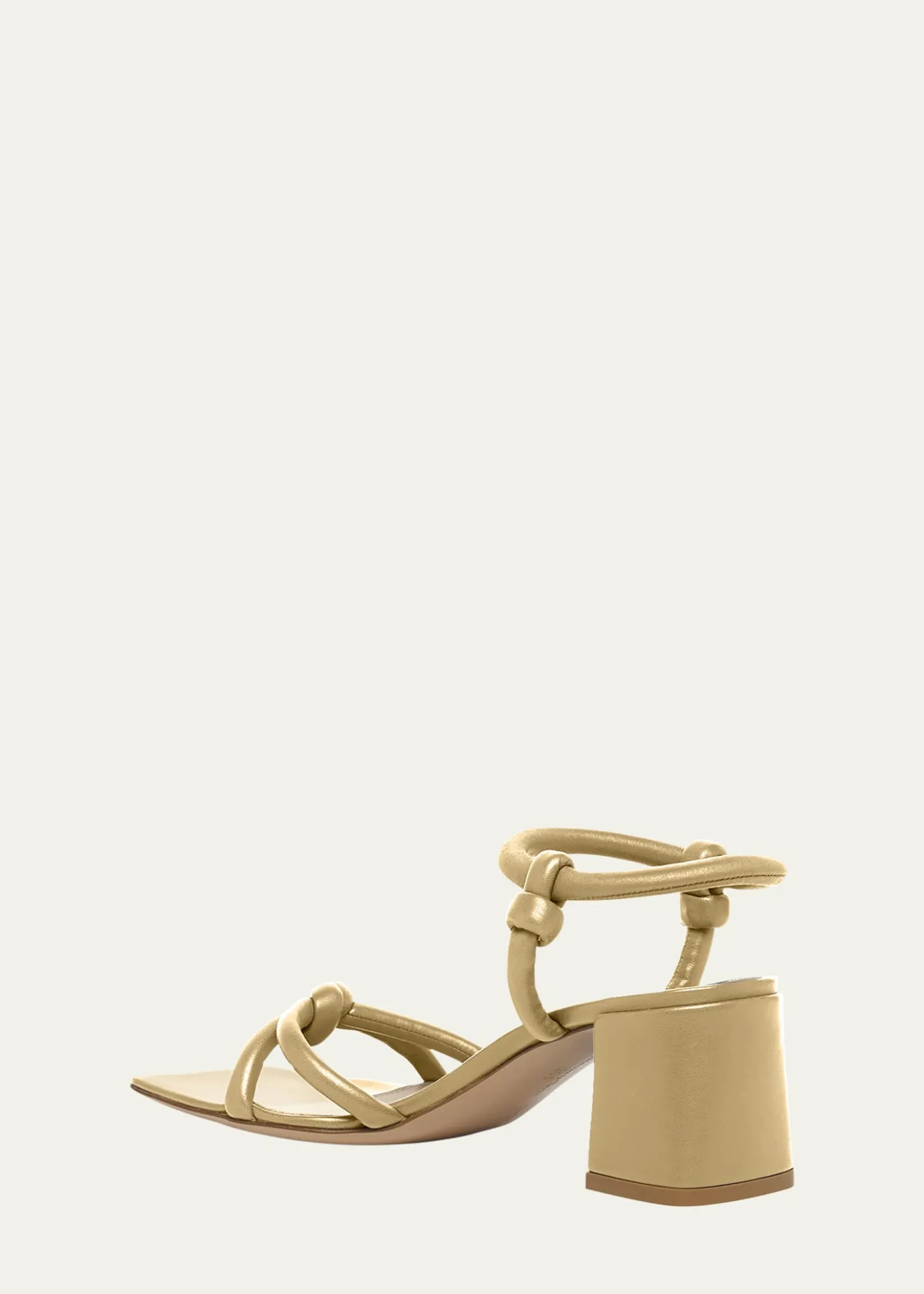 Gianvito RossiLeather Knot Ankle-Strap Sandals