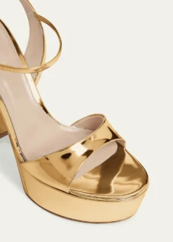 Gianvito RossiMetallic Ankle-Strap Platform Sandals