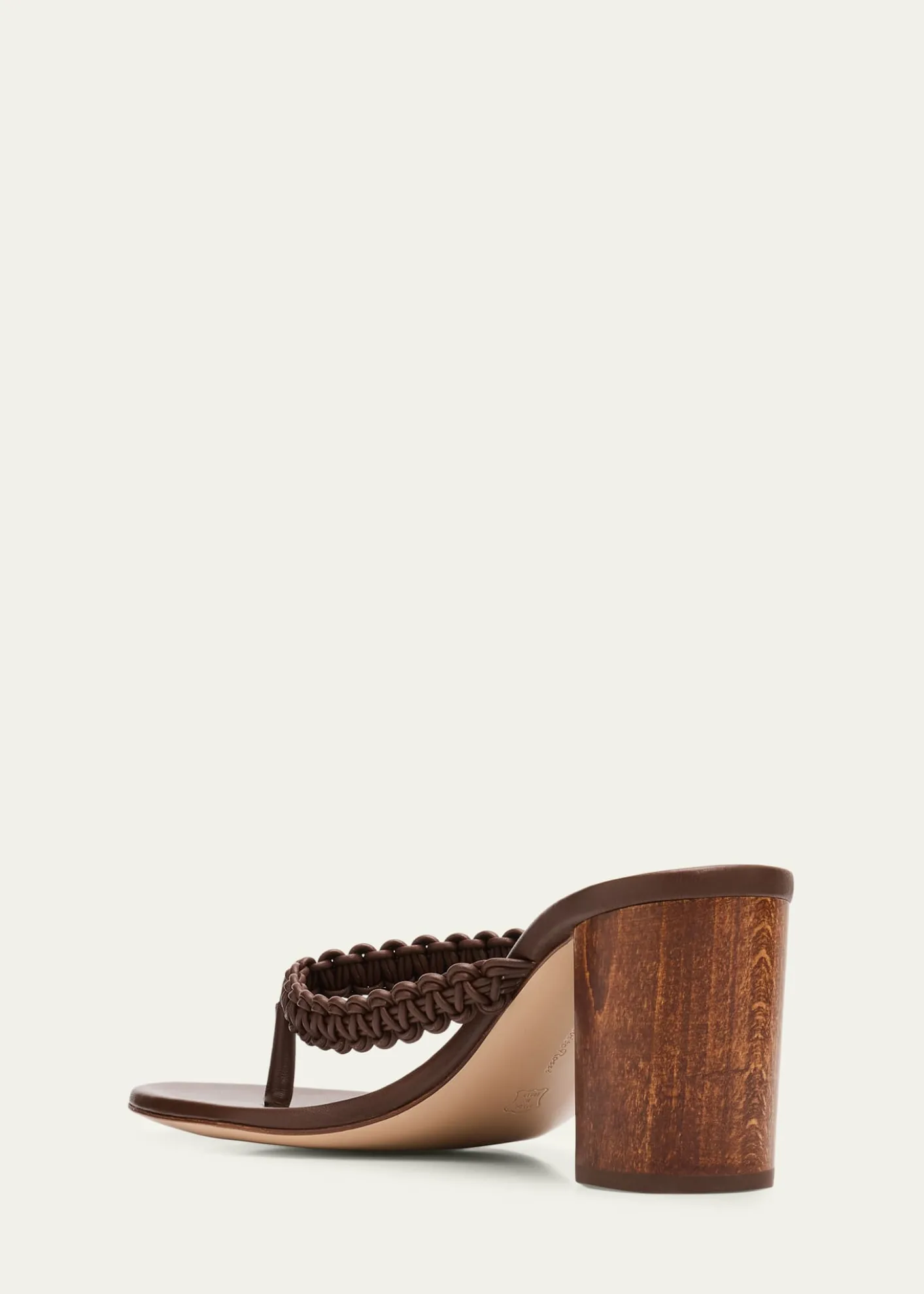 Gianvito Rossi70mm Braided Nappa Leather Thong Sandals