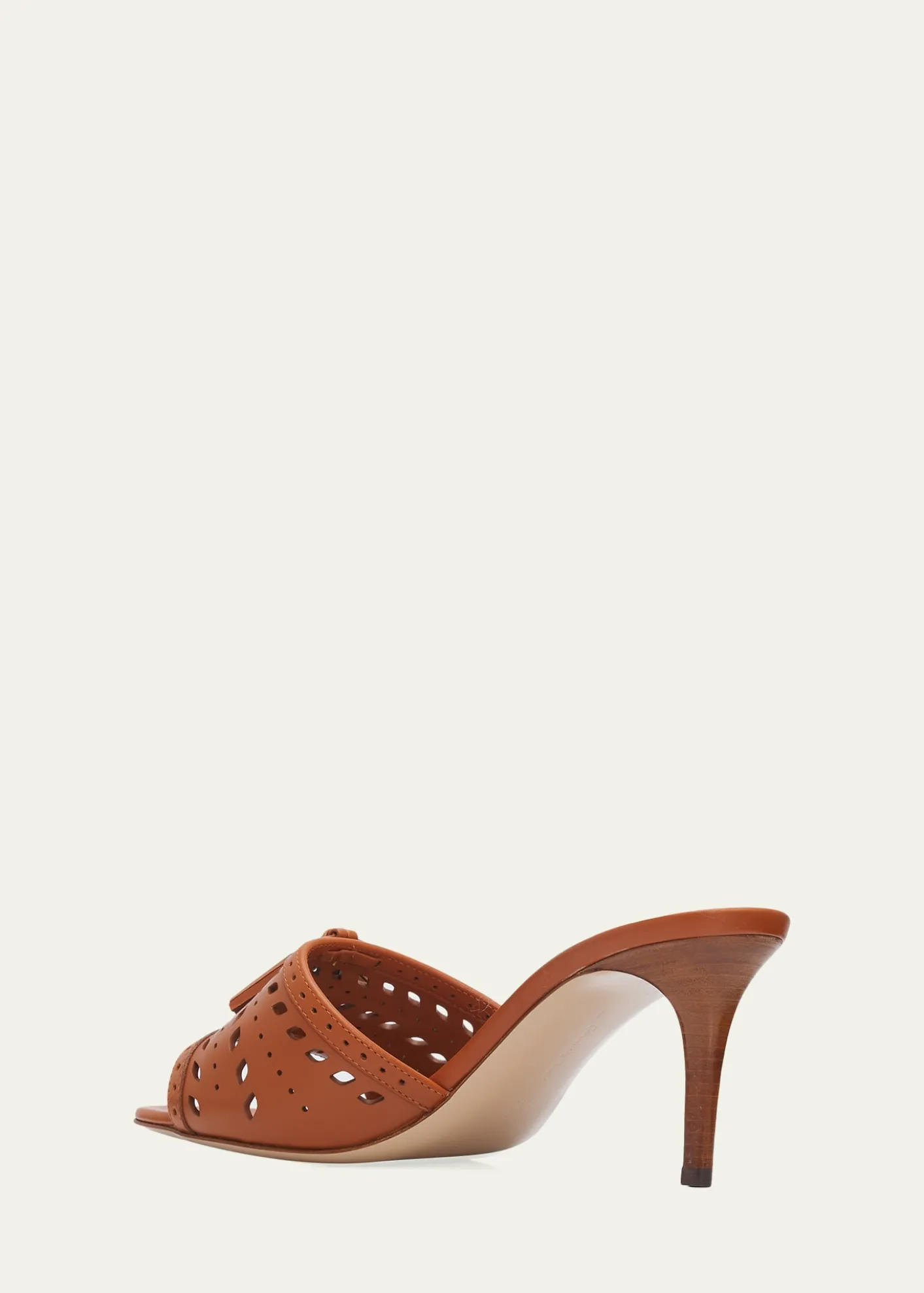 Gianvito Rossi70mm Cutout Leather Mule Sandals