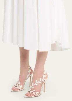 Gianvito Rossi105mm Flavia Leather Wrap Sandals