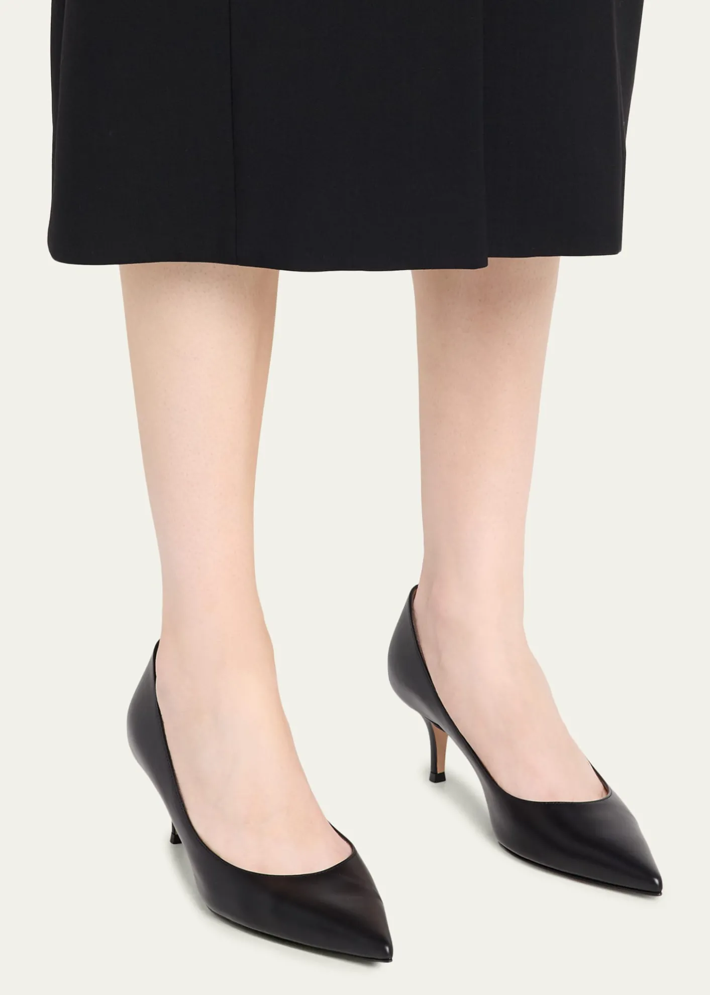 Gianvito Rossi55mm Gianvito Leather Pumps