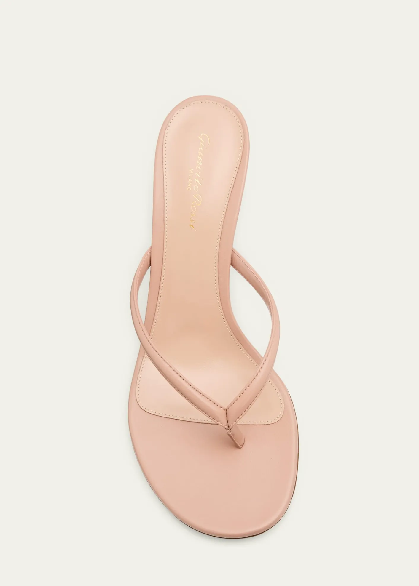 Gianvito Rossi70mm Nappa Leather Thong Sandals