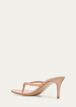 Gianvito Rossi70mm Nappa Leather Thong Sandals
