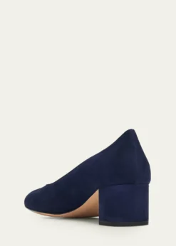 Gianvito Rossi45mm Piper Suede Pointed-Toe Pumps