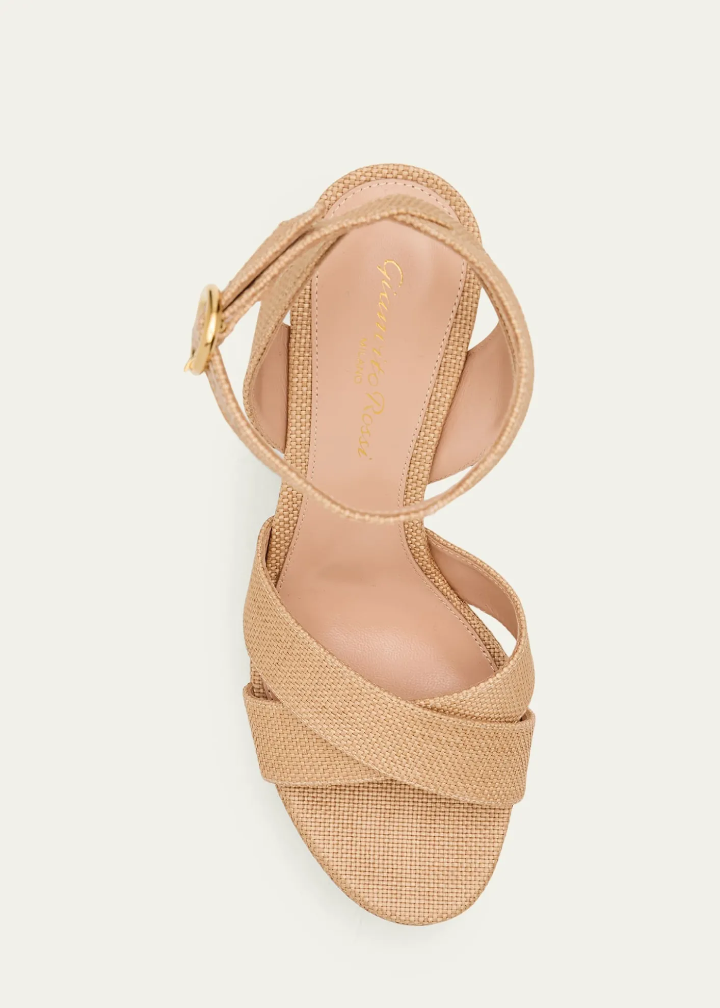 Gianvito Rossi70mm Raffia Platform Sandals