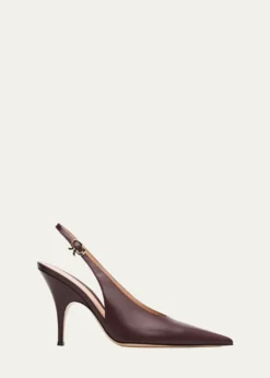 Gianvito Rossi95mm Sofia Leather Slingback Pumps