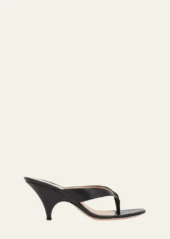 Gianvito Rossi70mm Sofia Leather Thong Sandals