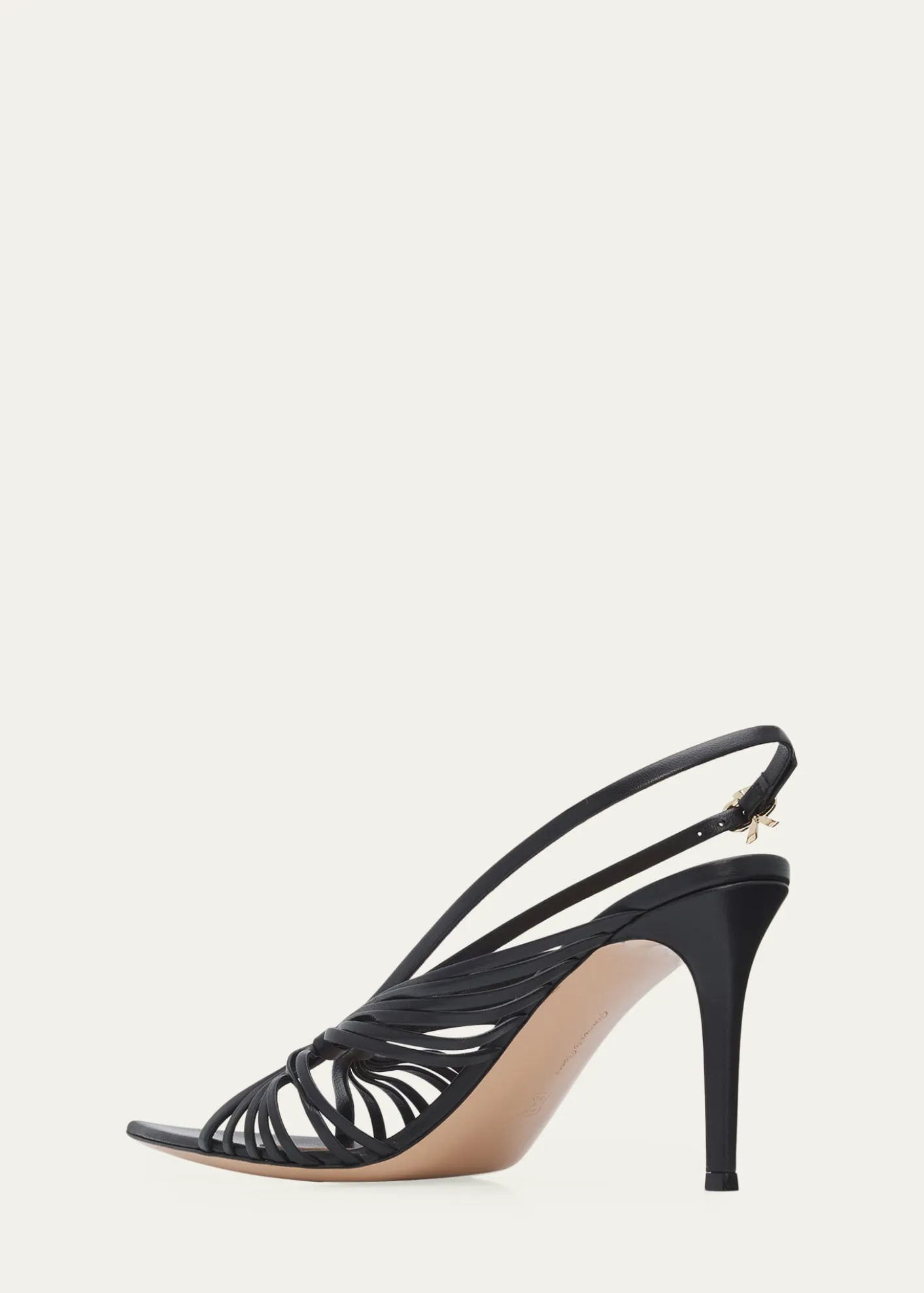 Gianvito Rossi85mm Strappy Leather Pointed-Toe Sandals