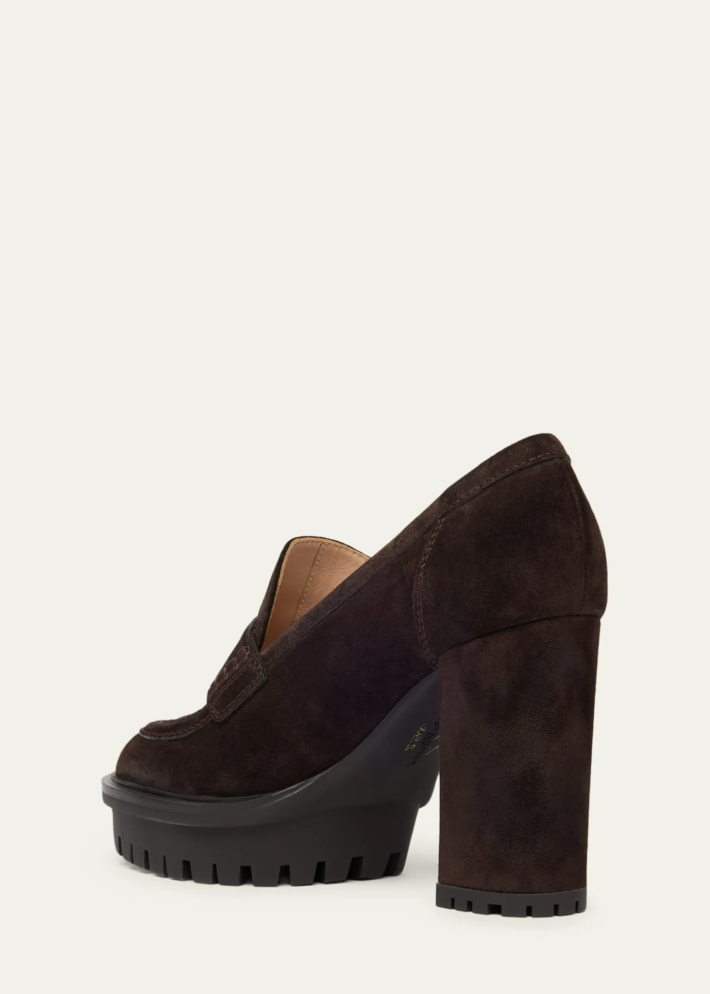 Gianvito Rossi70mm Suede Platform Penny Loafers