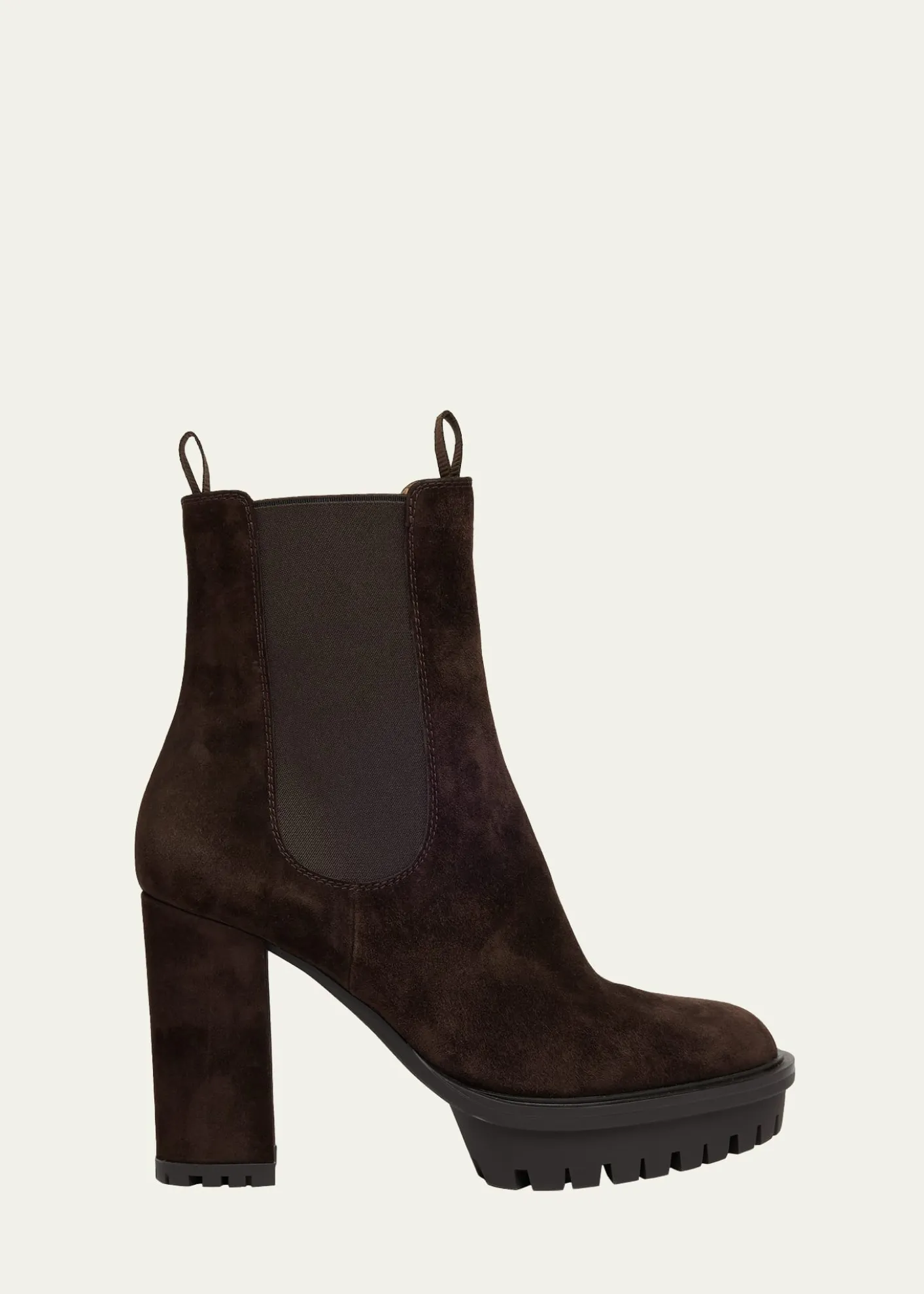 Gianvito RossiSuede Lug-Sole Booties