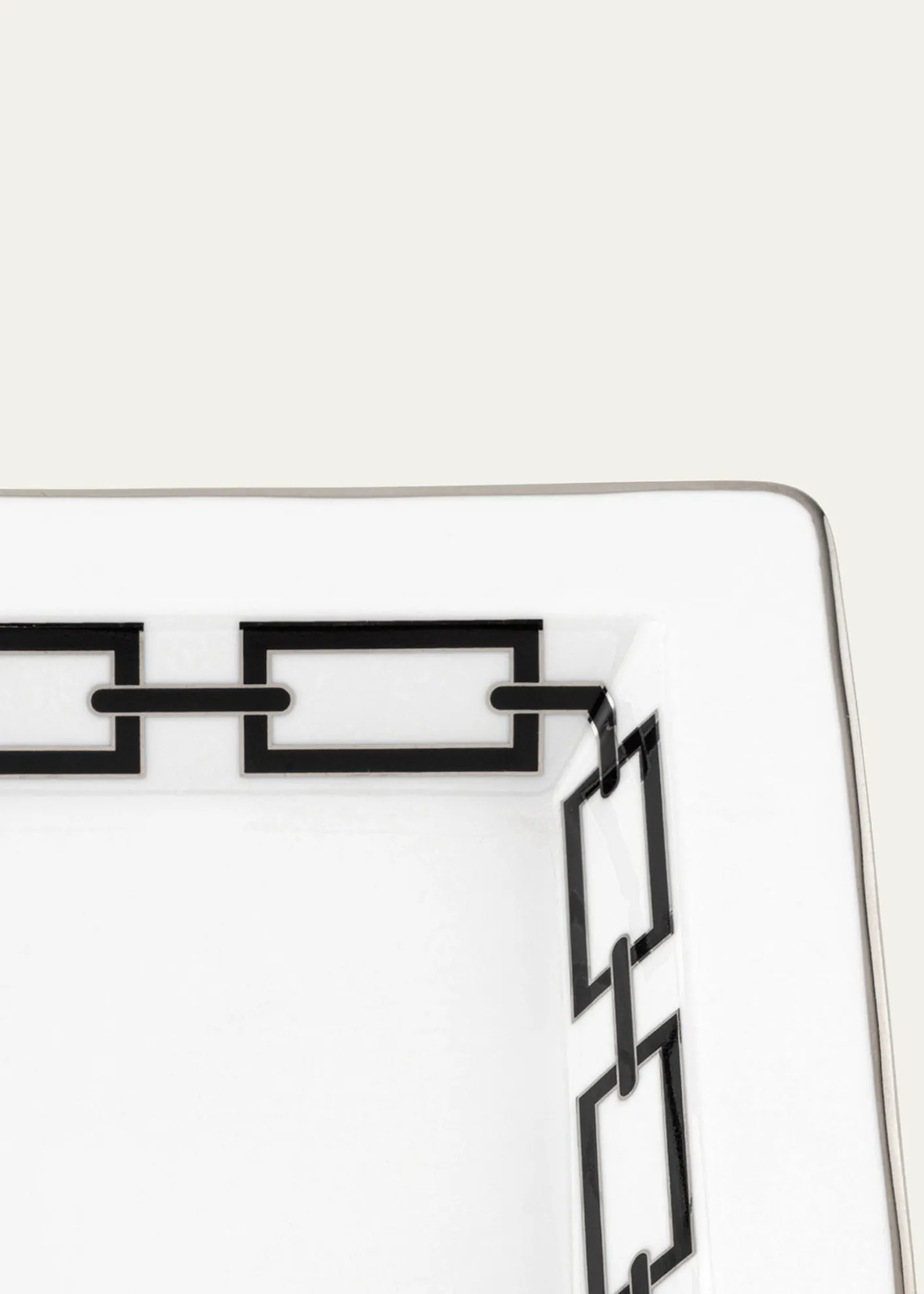 GINORI 1735Catene Tray, Nero