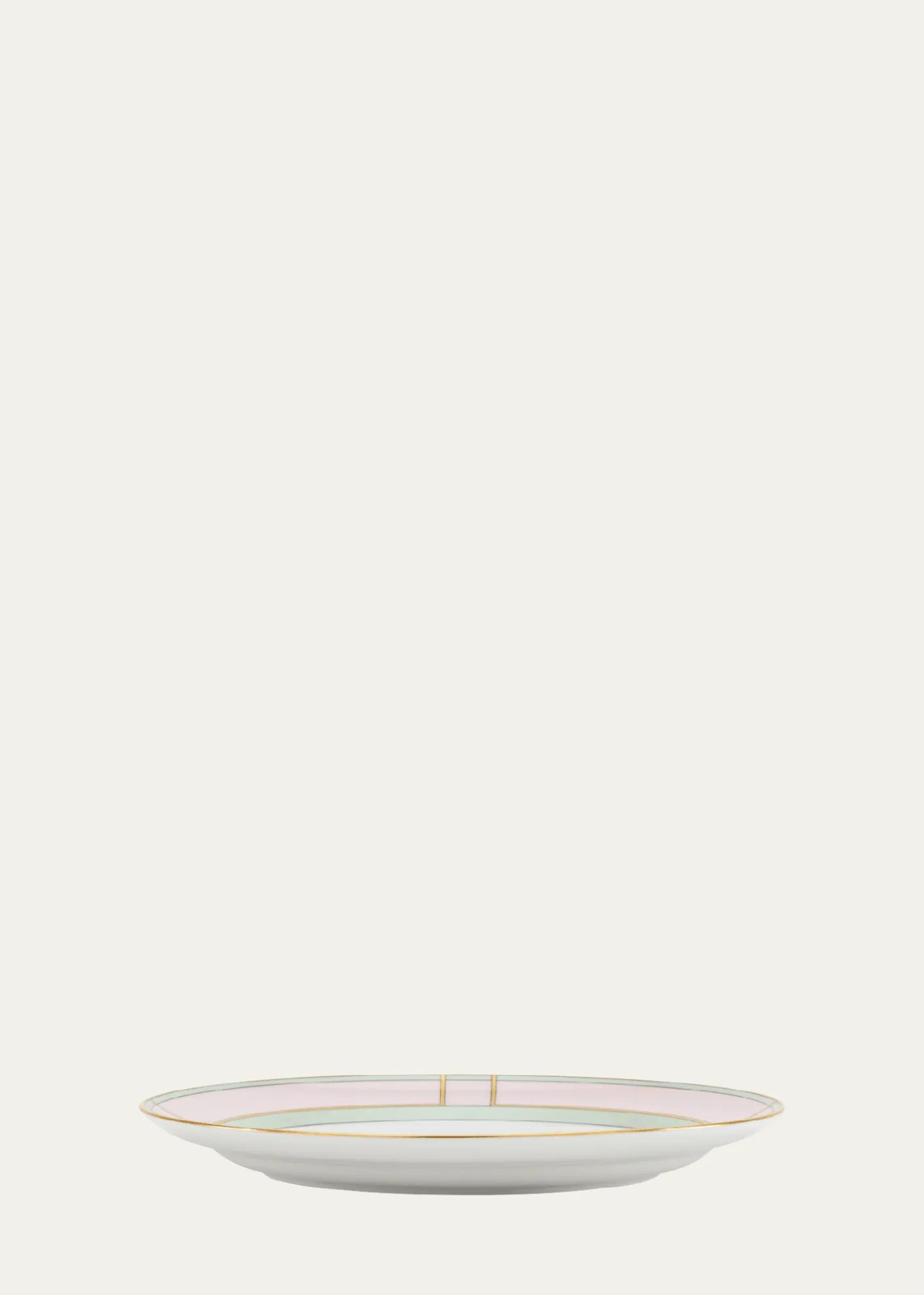 GINORI 1735Diva Colonna Flat Plate, Rosa
