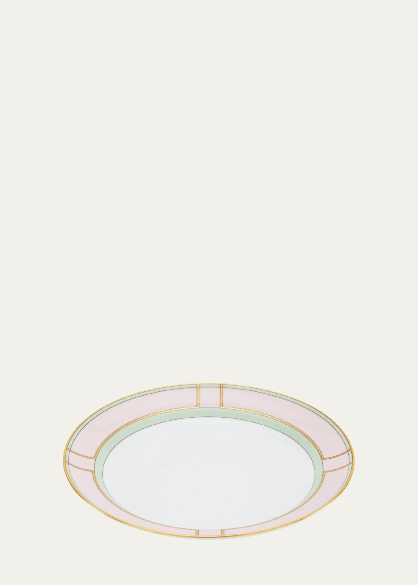 GINORI 1735Diva Colonna Flat Plate, Rosa
