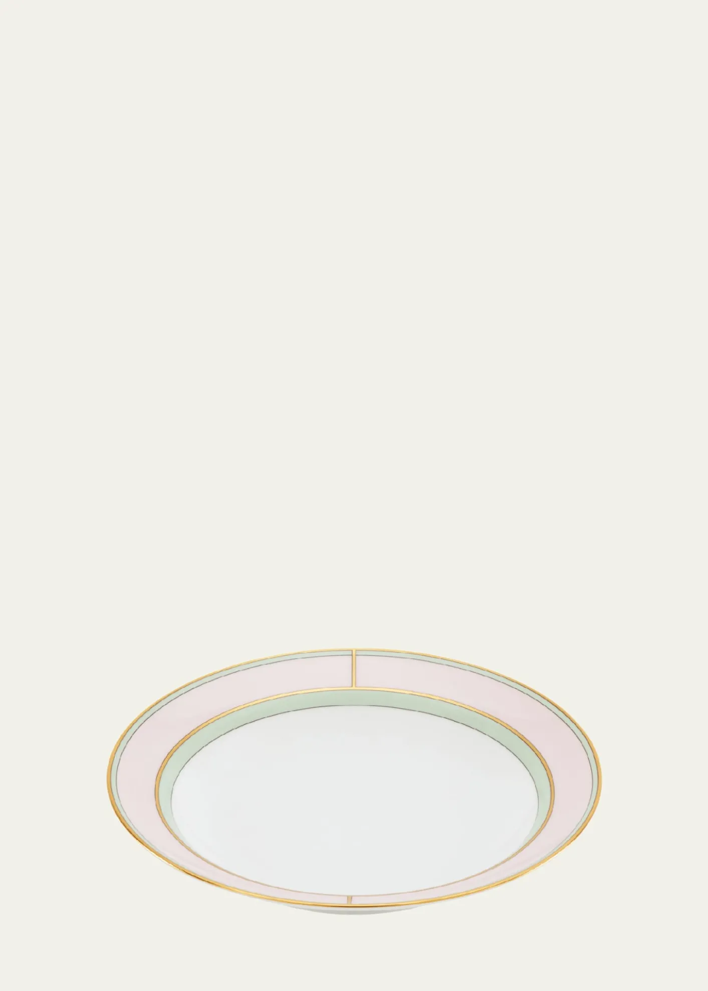 GINORI 1735Diva Colonna Soup Plate, Rosa