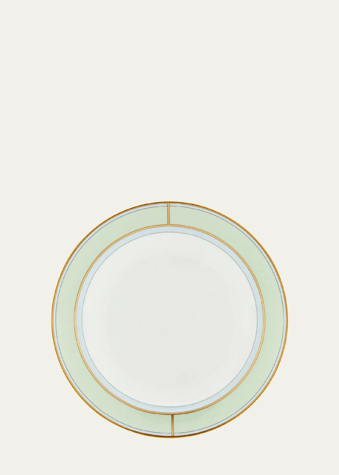 GINORI 1735Diva Colonna Soup Plate, Verde