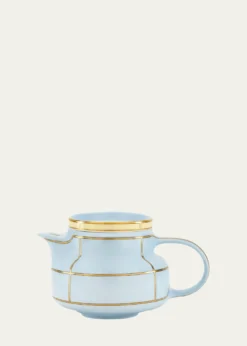GINORI 1735Diva Colonna Teapot with Cover, Celeste