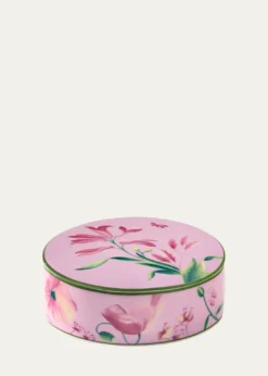 GINORI 1735Florenza Malva Round Covered Box