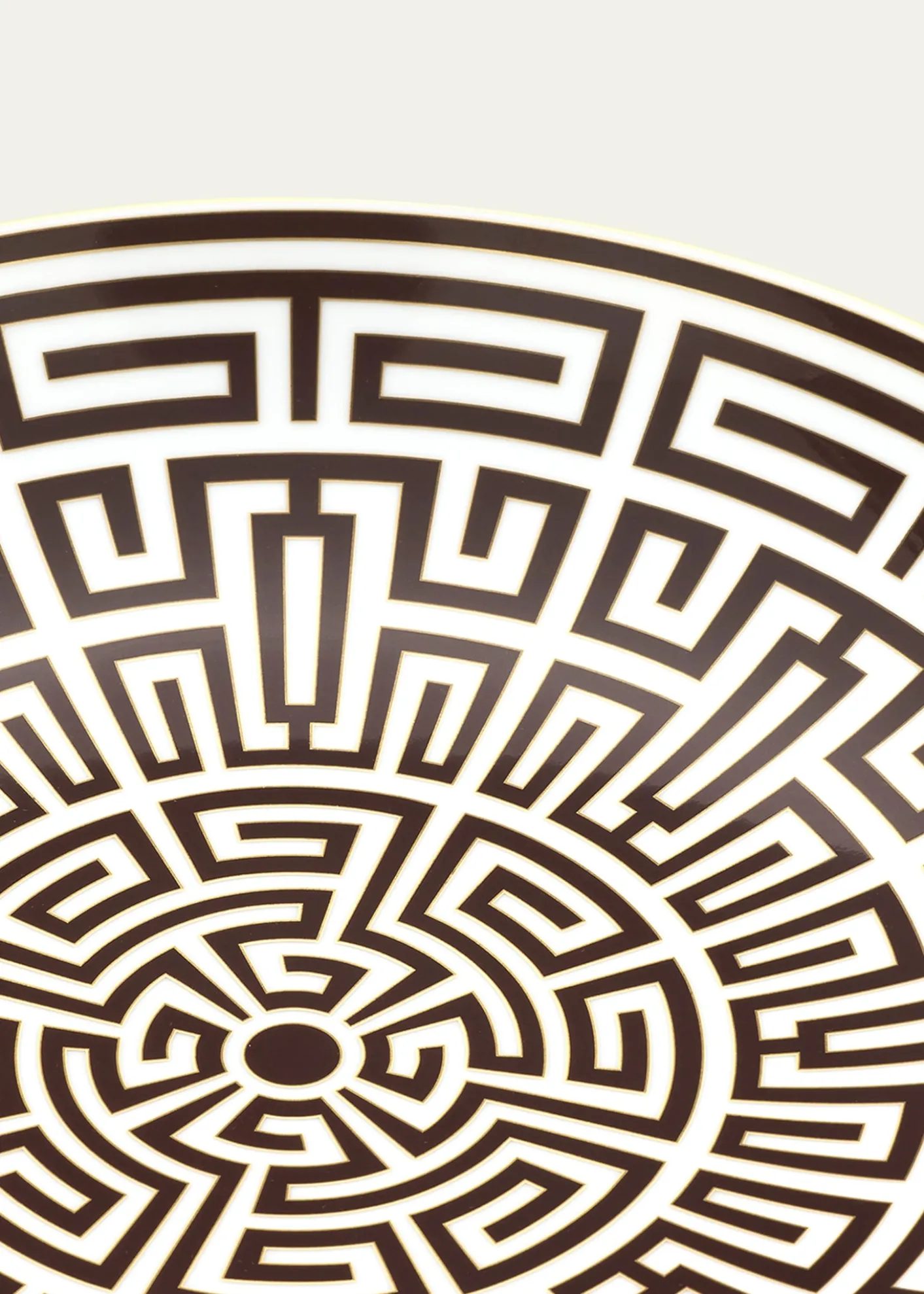 GINORI 1735Labirinto Ebano Charger Plate, Venezia Shape