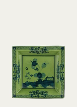 GINORI 1735Malachite Squared Porcelain Tray