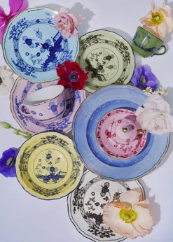 GINORI 1735Oriente Itailano Iris Gold Tea Saucer