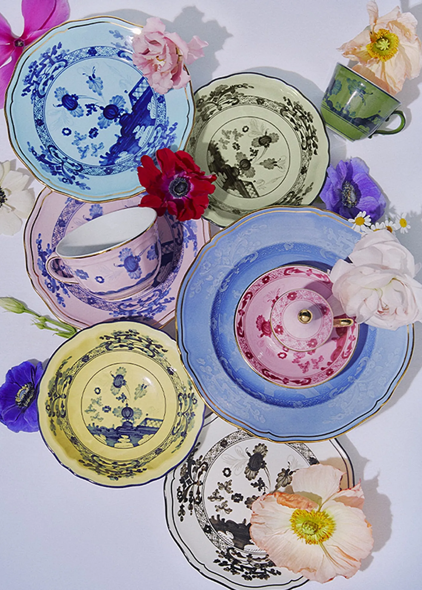 GINORI 1735Oriente Itailano Iris Gold Tea Saucer