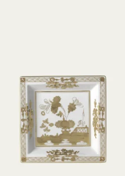 GINORI 1735Oriente Italiano Aurum Square Plate