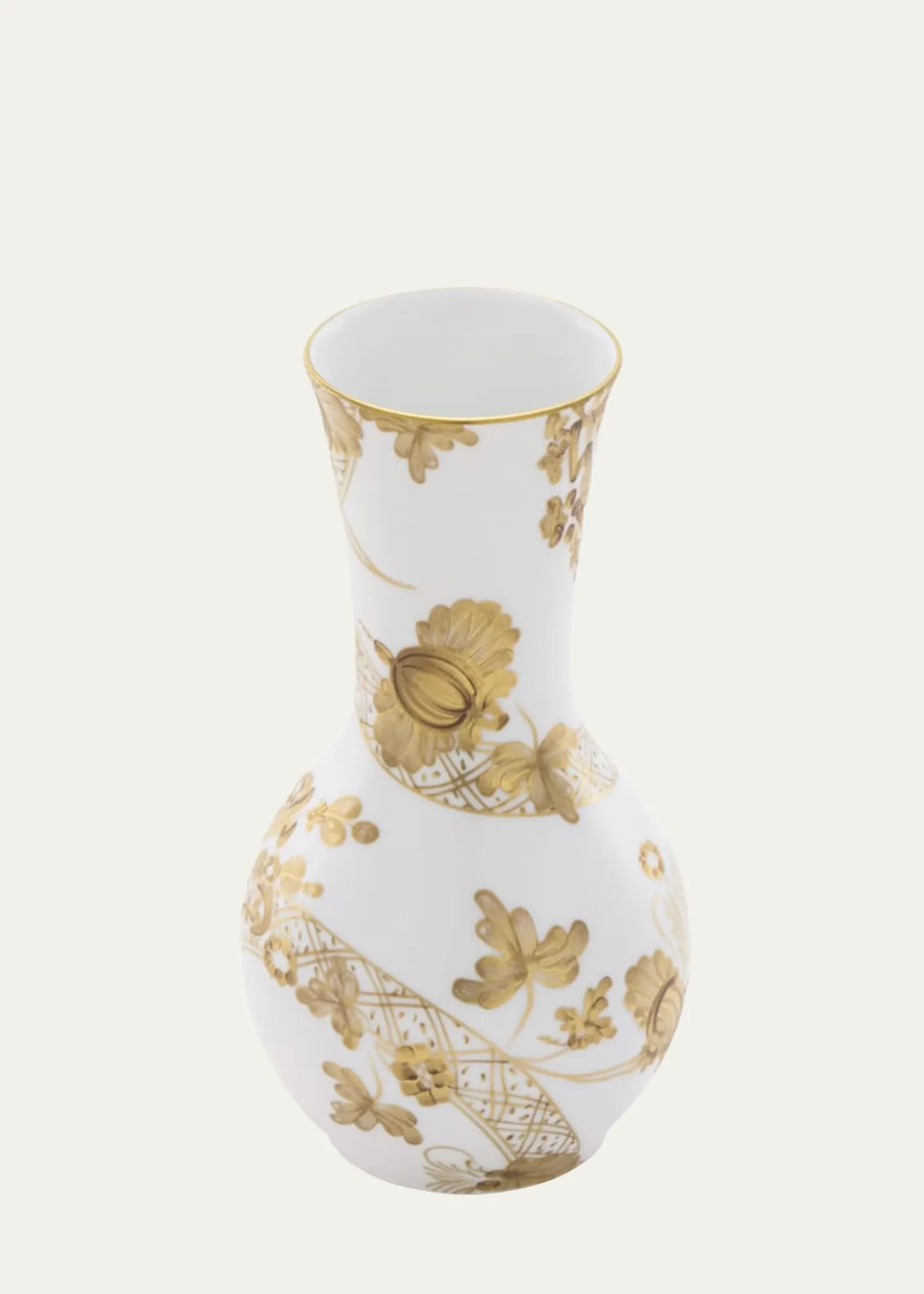 GINORI 1735Oriente Italiano Aurum Tulipano Vase, 8"