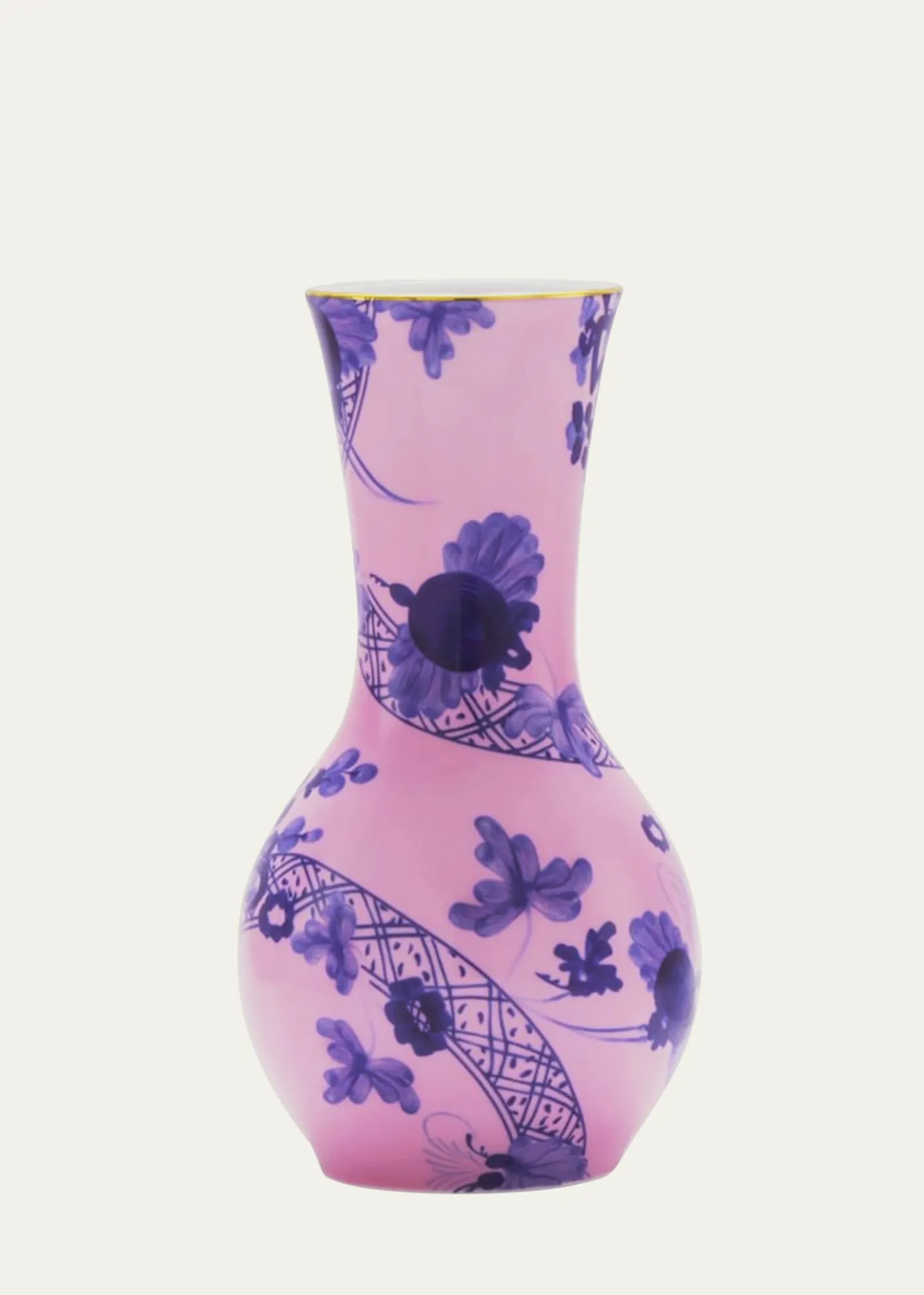 GINORI 1735 Oriente Italiano Azalea Tulipano Vase, 8"