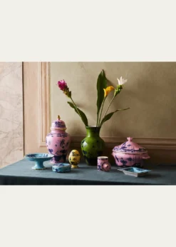 GINORI 1735Oriente Italiano Azalea Ming Vase, 9.8"