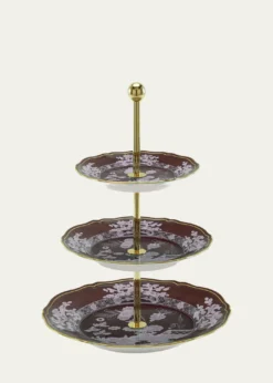 GINORI 1735Oriente Italiano Castagna 3-Tier Stand