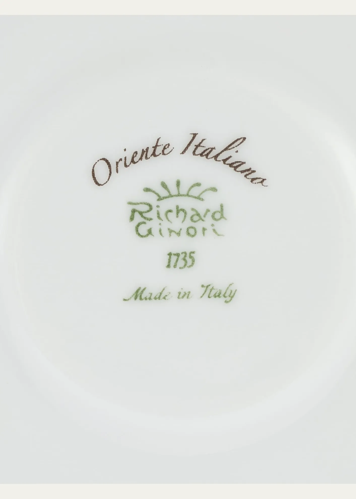 GINORI 1735Oriente Italiano Castagna Tea Saucer