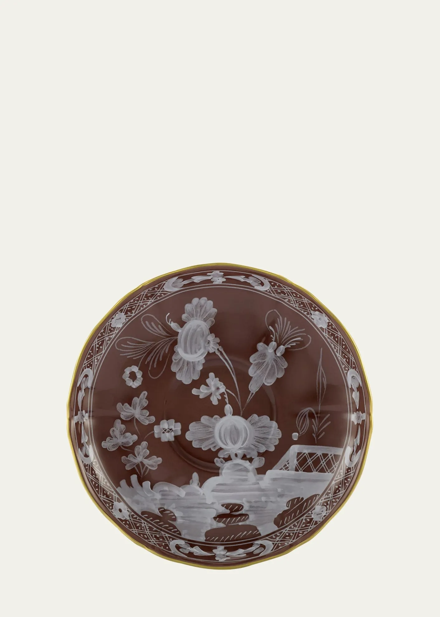 GINORI 1735Oriente Italiano Castagna Tea Saucer
