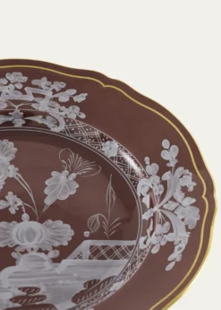 GINORI 1735Oriente Italiano Castagna Dessert Plate
