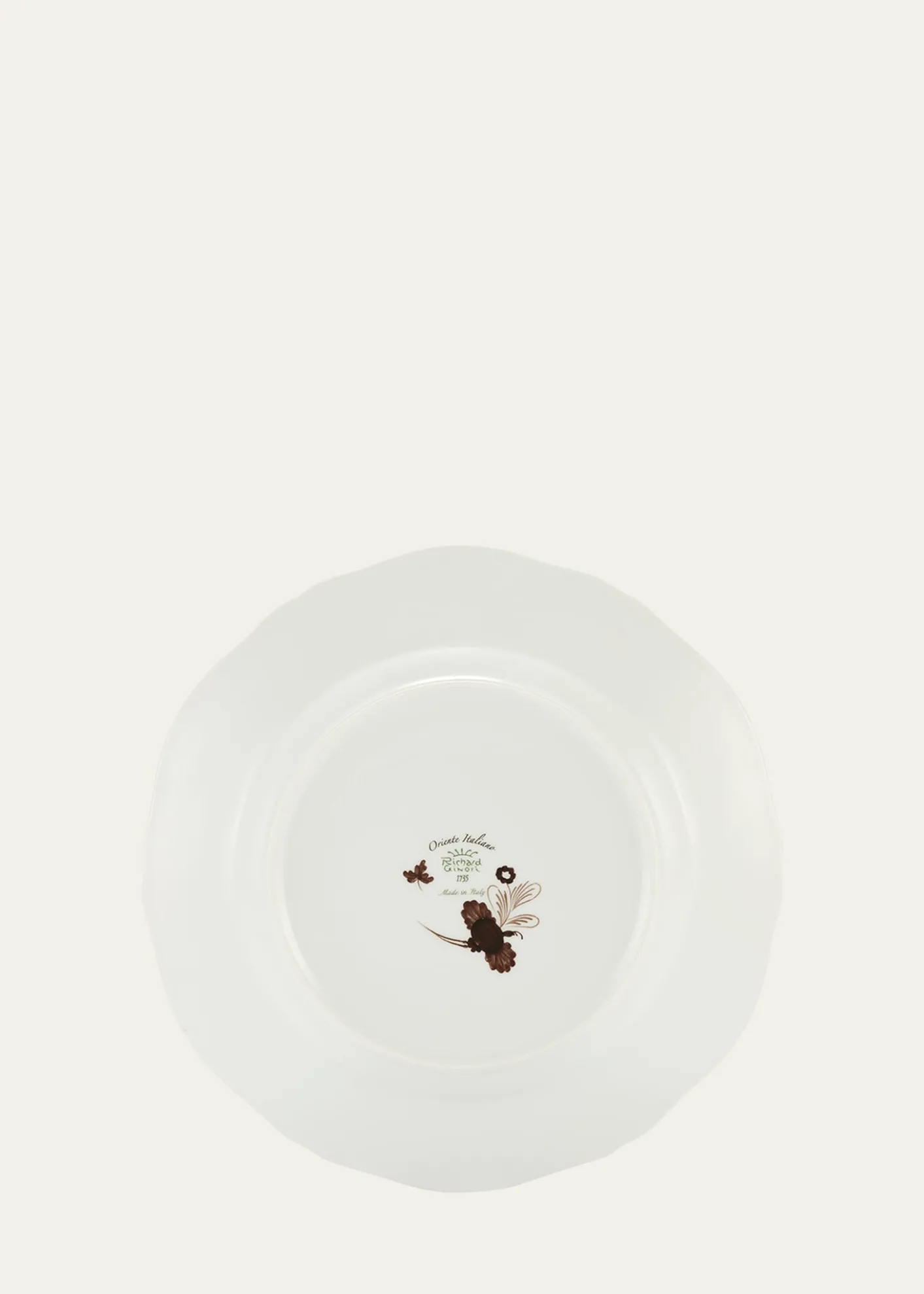 GINORI 1735Oriente Italiano Castagna Dinner Plate