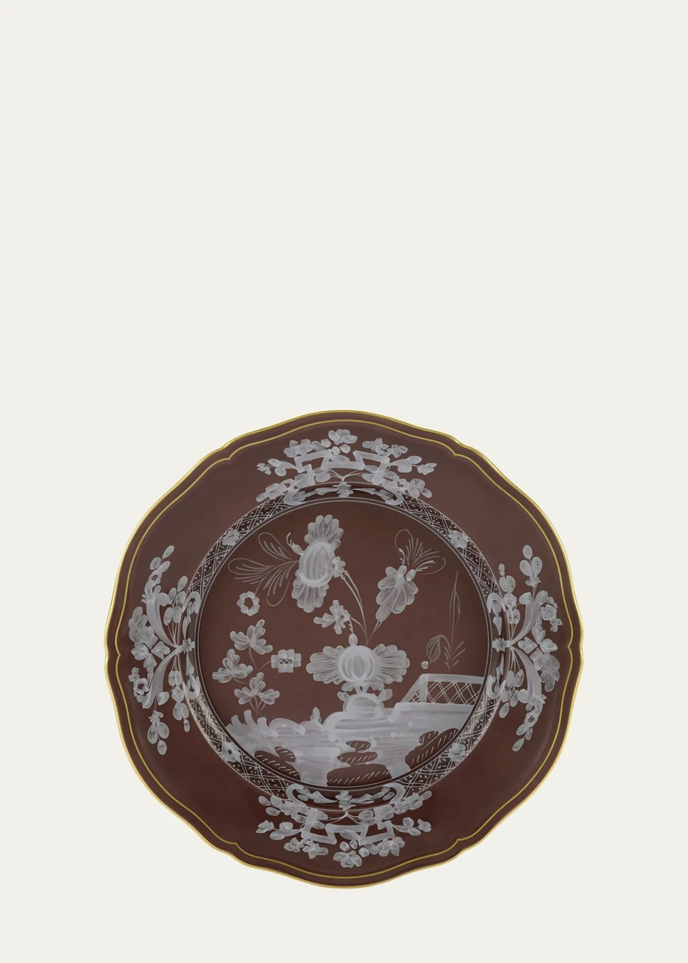 GINORI 1735Oriente Italiano Castagna Dinner Plate