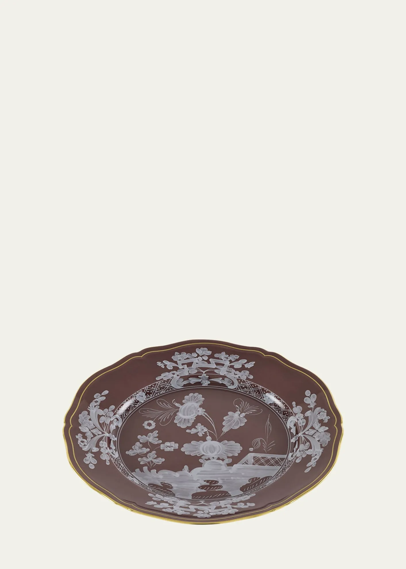 GINORI 1735Oriente Italiano Castagna Dinner Plate